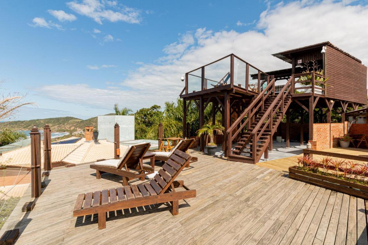 Pousada Descanso Do Rei - Vista Para O Mar & Melhor Localizacao Da Praia Do Rosa Bagian luar foto